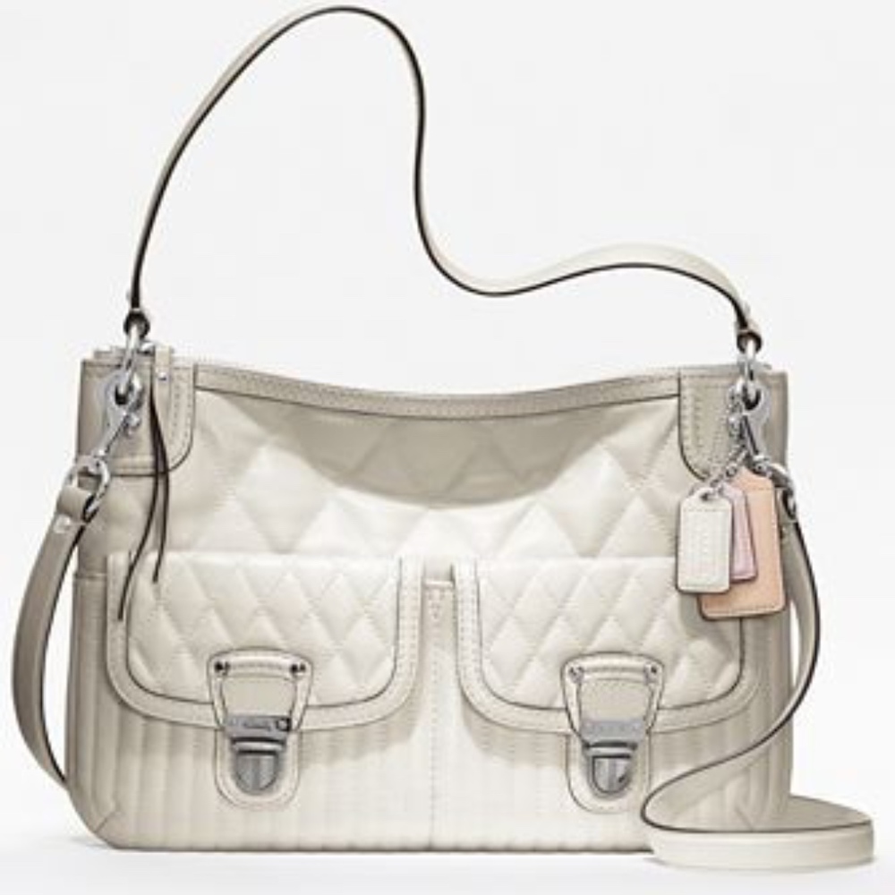 Coach Leather Quilted Shoulder Bag